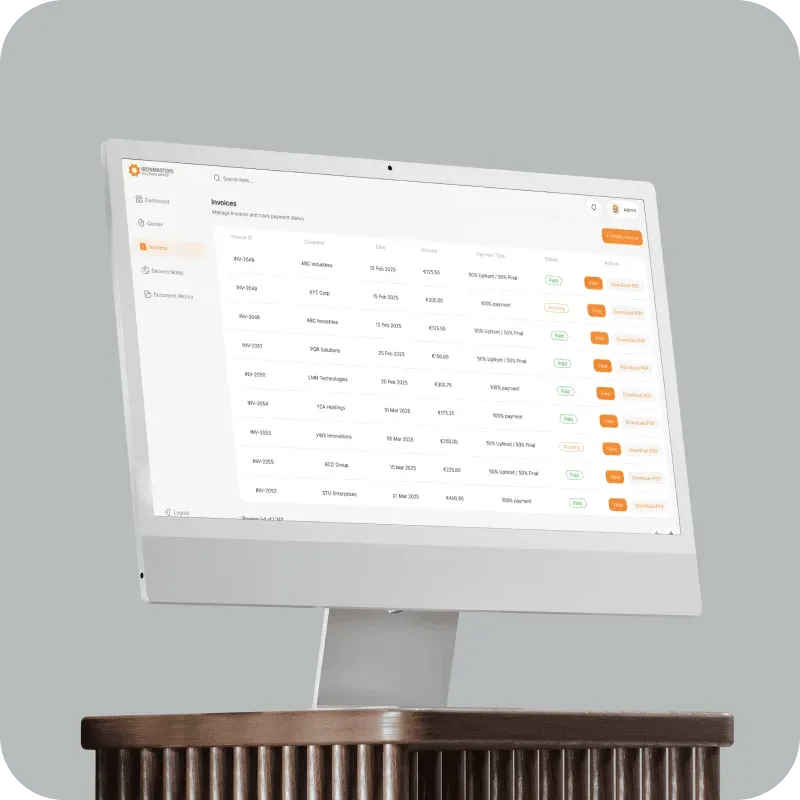 Admin interface illustration