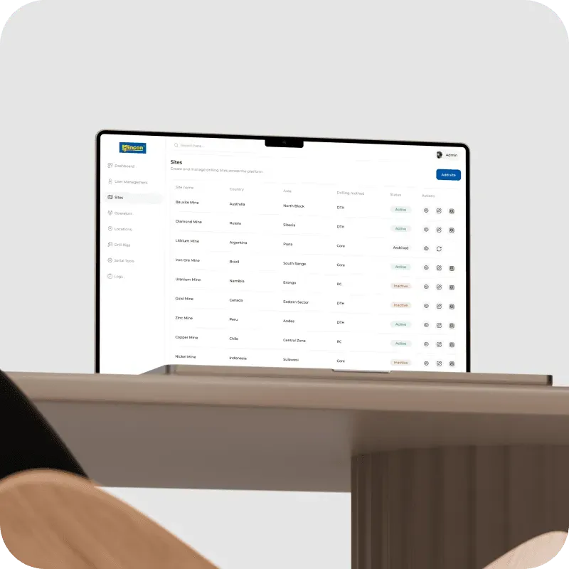 Admin interface illustration